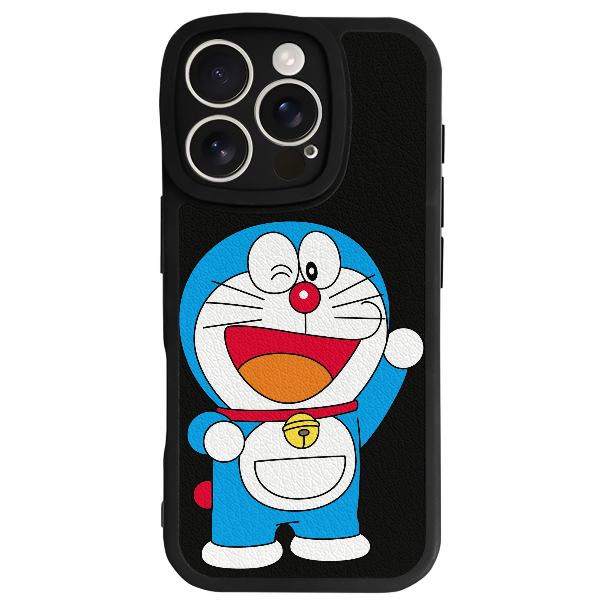 （画像用） ドラえもん Doraemon 【iPhone 16シリーズ対応】シリコンスマホケース（レザー調） 材質：シリコン